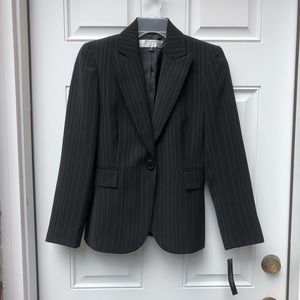 Tahari Pinstriped Blazer